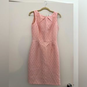 TAHARI ASL peach floral dress